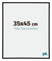 Annecy Plastic Photo Frame 35x45cm Black Matt Front Size | Yourdecoration.co.uk
