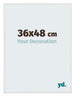 Annecy Plastic Photo Frame 36x48cm White High Gloss Front Size | Yourdecoration.co.uk