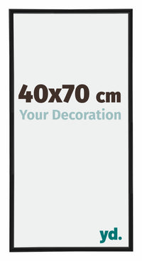 Annecy Plastic Photo Frame 40x70cm Black Matt Front Size | Yourdecoration.co.uk