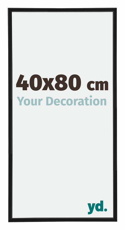 Annecy Plastic Photo Frame 40x80cm Black Matt Front Size | Yourdecoration.co.uk
