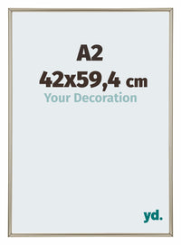 Annecy Plastic Photo Frame 42x59 4cm A2 Champagne Front Size | Yourdecoration.co.uk