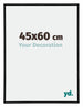 Annecy Plastic Photo Frame 45x60cm Black Matt Front Size | Yourdecoration.co.uk