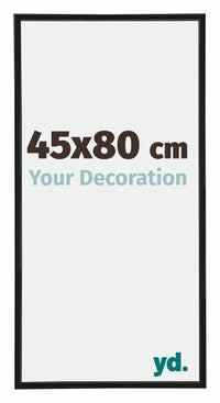 Annecy Plastic Photo Frame 45x80cm Black Matt Front Size | Yourdecoration.co.uk