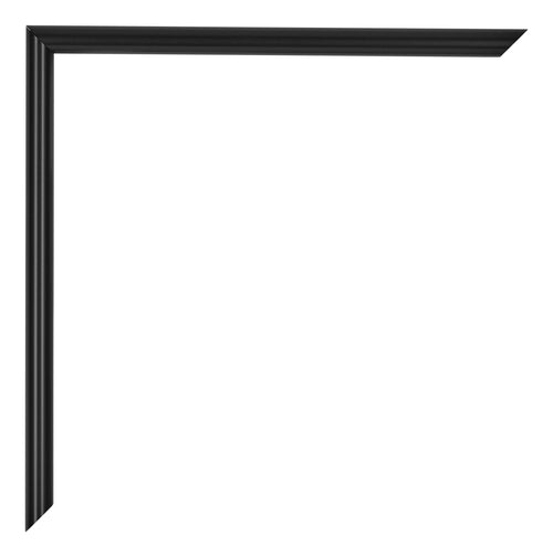 Annecy Plastic Photo Frame 46x61cm Black Matt Detail Corner | Yourdecoration.co.uk