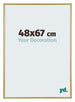 Annecy Plastic Photo Frame 48x67cm Gold Front Size | Yourdecoration.co.uk