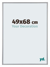 Annecy Plastic Photo Frame 49x68cm Silver Front Size | Yourdecoration.co.uk