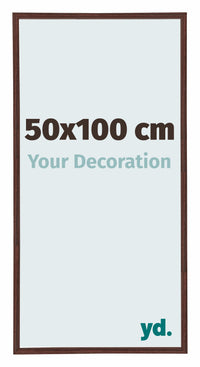 Annecy Plastic Photo Frame 50x100cm Brown Front Size | Yourdecoration.co.uk