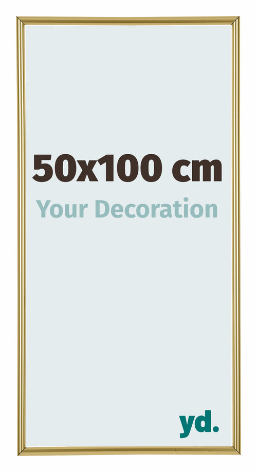 Annecy Plastic Photo Frame 50x100cm Gold Front Size | Yourdecoration.co.uk