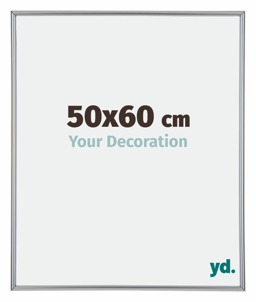 Annecy Plastic Photo Frame 50x60cm Silver Front Size | Yourdecoration.co.uk