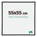 Annecy Plastic Photo Frame 55x55cm Black Matt Front Size | Yourdecoration.co.uk