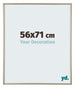 Annecy Plastic Photo Frame 56x71cm Champagne Front Size | Yourdecoration.co.uk