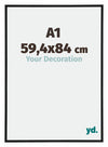 Annecy Plastic Photo Frame 59 4x84cm A1 Black Matt Front Size | Yourdecoration.co.uk