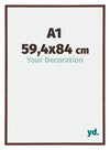 Annecy Plastic Photo Frame 59 4x84cm A1 Brown Front Size | Yourdecoration.co.uk
