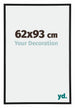 Annecy Plastic Photo Frame 62x93cm Black Matt Front Size | Yourdecoration.co.uk