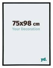 Annecy Plastic Photo Frame 75x98cm Black High Gloss Front Size | Yourdecoration.co.uk