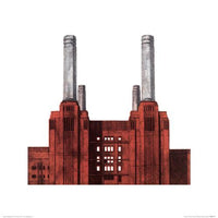 Art Print Barry Goodman Battersea Power Station 40x40cm Pyramid PPR45517 | Yourdecoration.co.uk