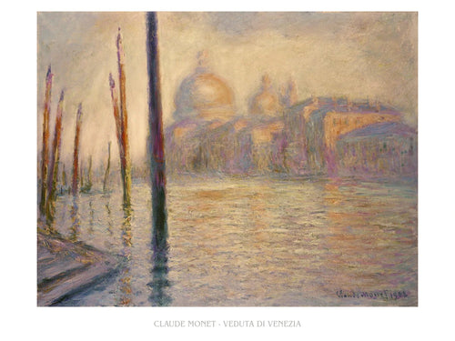 Art Print Claude Monet Veduta di Venezia 80x60cm CM 60 PGM | Yourdecoration.co.uk