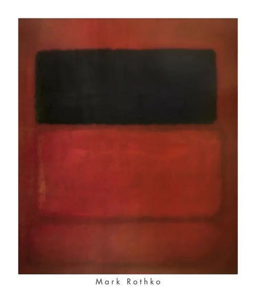 Art Print Mark Rothko Black Over Reds 1957 71x81cm MKR 890 | Yourdecoration.co.uk
