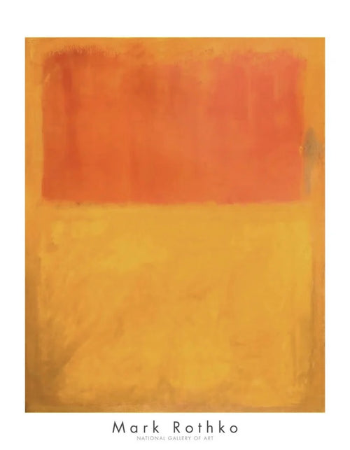 Art Print Mark Rothko Orange and Tan 1954 71x91cm MKR 905 | Yourdecoration.co.uk