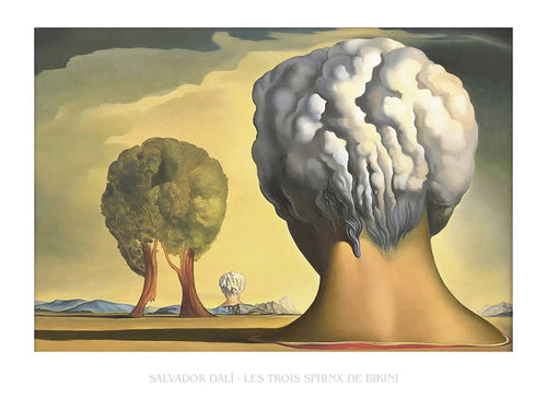 Art Print Salvador Dali Les Trois Sphinx de Bikini 80x60cm SD 507 PGM | Yourdecoration.co.uk