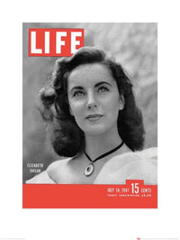 Art Print Time Life Life Cover Elizabeth Taylor 60x80cm Pyramid PPR40203 | Yourdecoration.co.uk