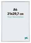 Aurora Aluminium Photo Frame 21x29-7cm A4 Silver Matt Front Size | Yourdecoration.co.uk