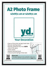 Aurora Aluminium Photo Frame 42x59 4cm A2 set of 2 Black Front Insert Sheet | Yourdecoration.co.uk