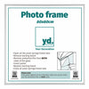 Aurora Aluminium Photo Frame 60x60cm Silver Mat Front Size | Yourdecoration.co.uk