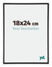 Austin Aluminium Photo Frame 18x24cm Black High Gloss Front Size | Yourdecoration.co.uk