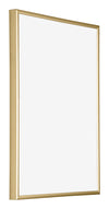 Austin Aluminium Photo Frame 18x24cm Gold High Gloss Front Oblique | Yourdecoration.co.uk