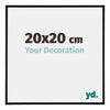 Austin Aluminium Photo Frame 20x20cm Black Matt Front Size | Yourdecoration.co.uk