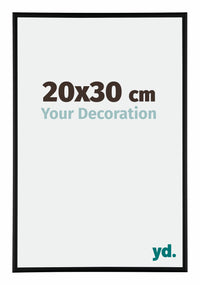 Austin Aluminium Photo Frame 20x30cm Black Matt Front Size | Yourdecoration.co.uk