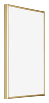 Austin Aluminium Photo Frame 20x30cm Gold High Gloss Front Oblique | Yourdecoration.co.uk
