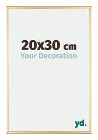 Austin Aluminium Photo Frame 20x30cm Gold High Gloss Front Size | Yourdecoration.co.uk