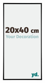 Austin Aluminium Photo Frame 20x40cm Black High Gloss Front Size | Yourdecoration.co.uk