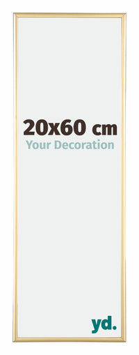 Austin Aluminium Photo Frame 20x60cm Gold High Gloss Front Size | Yourdecoration.co.uk