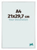 Austin Aluminium Photo Frame 21x29 7cm A4 Silver Matt Front Size | Yourdecoration.co.uk