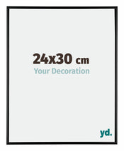 Austin Aluminium Photo Frame 24x30cm Black High Gloss Front Size | Yourdecoration.co.uk