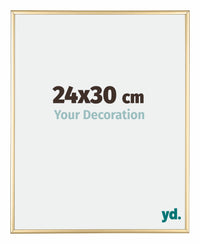 Austin Aluminium Photo Frame 24x30cm Gold High Gloss Front Size | Yourdecoration.co.uk
