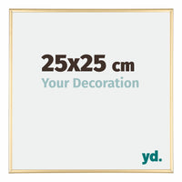 Austin Aluminium Photo Frame 25x25cm Gold High Gloss Front Size | Yourdecoration.co.uk