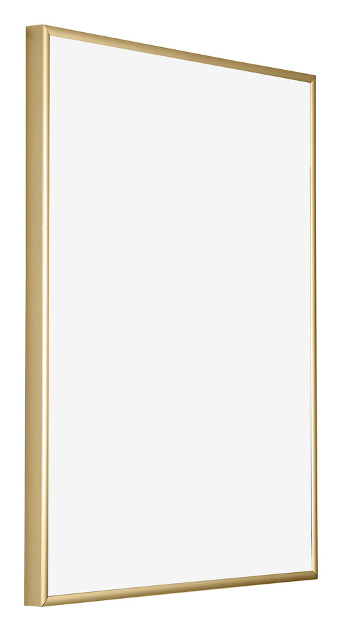 Austin Aluminium Photo Frame 25x30cm Gold High Gloss Front Oblique | Yourdecoration.co.uk