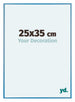Austin Aluminium Photo Frame 25x35cm Steel Blue Front Size | Yourdecoration.co.uk