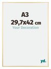 Austin Aluminium Photo Frame 29 7x42cm A3 Gold High Gloss Front Size | Yourdecoration.co.uk