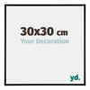 Austin Aluminium Photo Frame 30x30cm Black Matt Front Size | Yourdecoration.co.uk