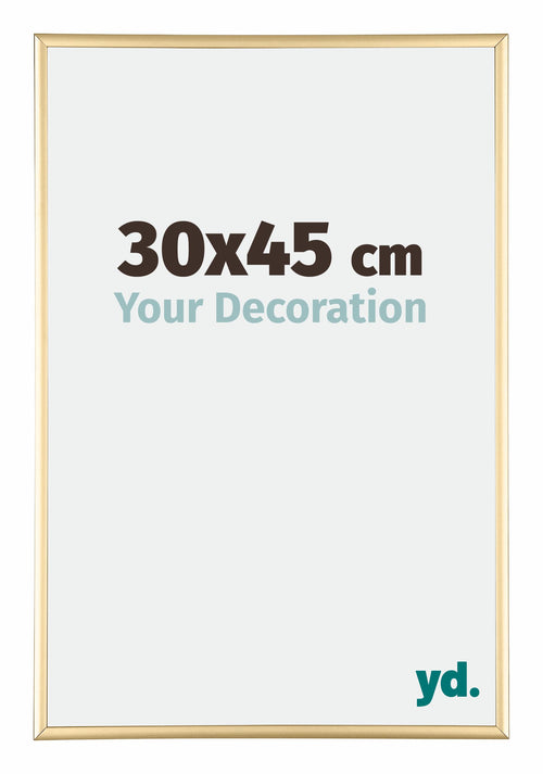 Austin Aluminium Photo Frame 30x45cm Gold High Gloss Front Size | Yourdecoration.co.uk