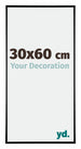 Austin Aluminium Photo Frame 30x60cm Black High Gloss Front Size | Yourdecoration.co.uk