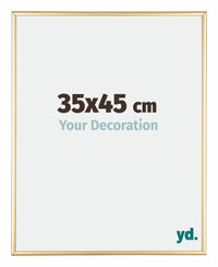 Austin Aluminium Photo Frame 35x45cm Gold High Gloss Front Size | Yourdecoration.co.uk