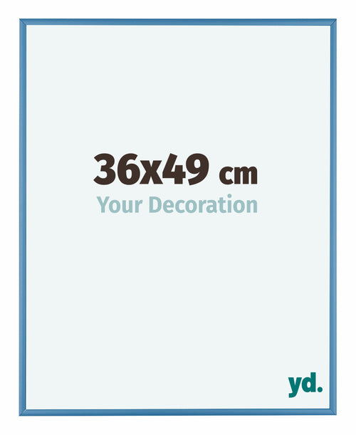 Austin Aluminium Photo Frame 36x49cm Steel Blue Front Size | Yourdecoration.co.uk