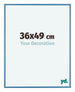 Austin Aluminium Photo Frame 36x49cm Steel Blue Front Size | Yourdecoration.co.uk