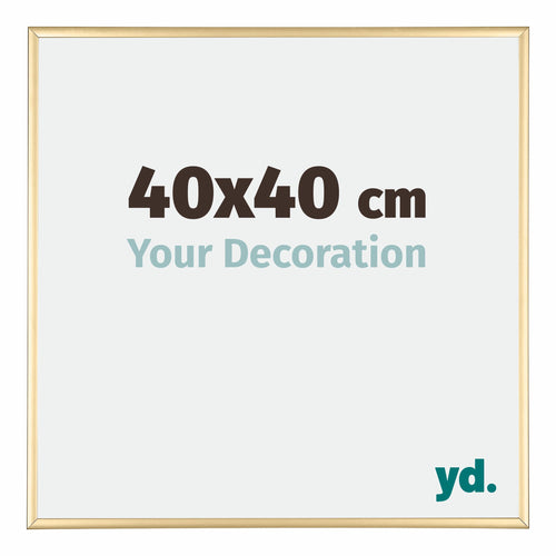 Austin Aluminium Photo Frame 40x40cm Gold High Gloss Front Size | Yourdecoration.co.uk
